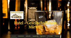 Desktop Screenshot of hotel-maertens.de