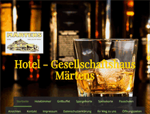 Tablet Screenshot of hotel-maertens.de